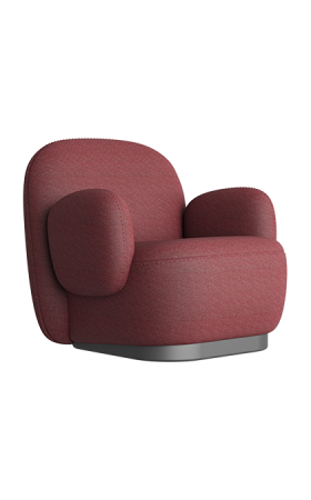 Elegant Fully Upholstered Design with Smooth, Rounded Curves