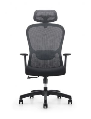 Elegant Curved Backrest and Adjustable Foam Lumbar Support for Dual Comfort and Style
