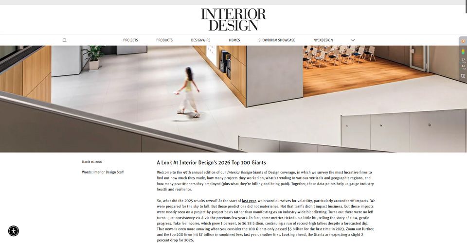 JE Furniture Headquarters Featured by Interior Design Magazine’s Top 100 Giants 2026 JE Furniture Headquarters Featured by Interior Design Magazine’s Top 100 Giants 2026